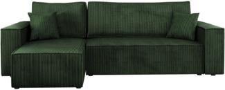 'Kobaro' Ecksofa, Cord, Farbe: Poso 14, 82 x 244 x 145 cm