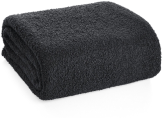 Sofadecke BOUCLE schwarz 150x200 cm schwarz