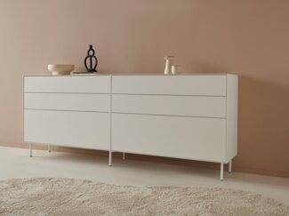 LeGer Home by Lena Gercke Sideboard Essentials (2 St), Breite: 224cm, MDF lackiert, Push-to-open-Funktion