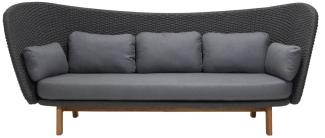 Cane-Line Peacock Wing 3-Sitzer Sofa inkl. Kissensatz