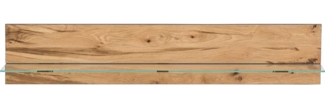Wandboard Jolly / Janne , Glas, Holzwerkstoff , Holzfarben , 168 x 36 x 25 cm