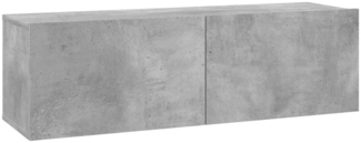 vidaXL TV-Schrank Betongrau 100x30x30 cm Holzwerkstoff 801485