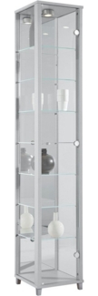 fif möbel Vitrine OPTIMA Standvitrine/Glasvitrine 1x Glastür,perfekt für Sammler,Sammlervitrine