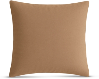 Kissenhülle Dekokissen Kissenbezug Microfaser - viele Größen und Farben Hellbraun 30 x 30 cm