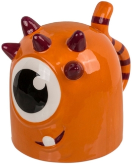 Out of the Blue Tasse Oranges Monster Kopfüber Kaffeebecher Monstertasse für Kinder aus