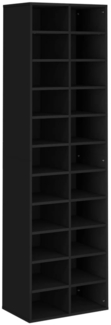 vidaXL Schuhregal Schwarz 54×34×183 cm Spanplatte