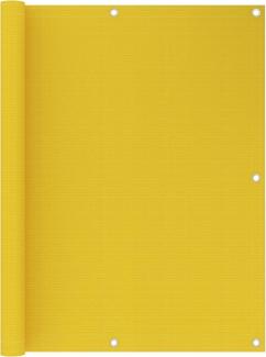 vidaXL Balkon-Sichtschutz Gelb 120x500 cm HDPE 311002