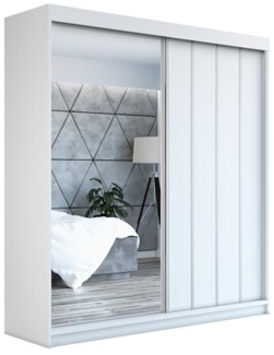 A&J MöbelLand Schwebetürenschrank GLIDE, 2-türig Schrank mit Spiegel