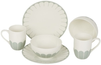 Villeroy & Boch Fleur Vert Frühstücks-Set für 2 Personen / 6 Teile