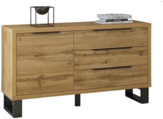 Compleo Kommode mit 3 Schubladen, Klassisches Design, 1 Tür MANIA