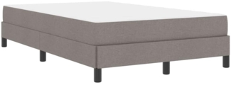 vidaXL Boxspringbett mit Matratze Taupe 120 x 200 cm Stoff 3398483