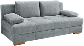 Schlafsofa Cher / Calli , Polyester, Stoff , Grau , 205 x 90 x 110 cm