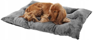 Pamek Hundekorb Tierbett, Hundebett, Katzenbett waschbar Flauschiges 100/70 cm, Strapazierfähigen Pelzstoff, Sehr weich und küschelig
