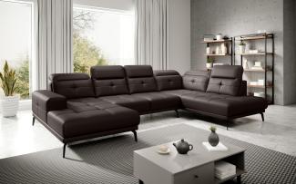 Wohnideebilder Bretan Dunkelbraun Ecksofas & Eckcouches CO-BRE-RT-66SOF