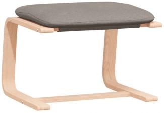vidaXL Fußhocker Taupe 51x41x40 cm Stoff 351068