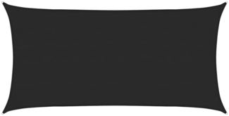 vidaXL Sonnensegel 160 g/m² Schwarz 4x7 m HDPE 311740