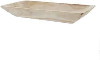 Schale Wood eckig Deko Holzschale Holz Aufbewahrung Obstschale Tisch Korb 42cm