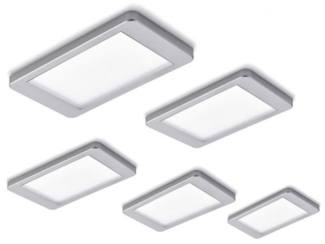 Naber Unterbauleuchte Hull Farbwechsel LED, 5er-Set 7061143 edelstahlfarbig