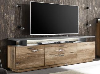 TV-Board >Klaus< in Flagstaff dunkel - 175x58x38cm (BxHxT)