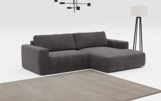 COTTA Ecksofa Lasso L-Form, XL-Sofa, mit breiter Recamiere im trendigen Cord oder angenehmen Strukturstoff