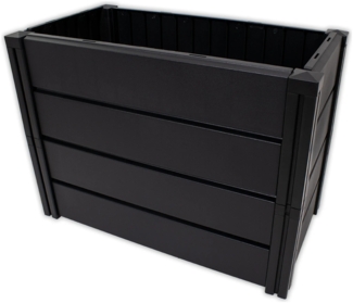 KHW | Hochwertiges Hochbeet | Demeter M | schmal | platzsparend | 82 × 44 × 61 cm - 196 Liter | ideal für Urbane Gärten | nachhaltiges Gärtnern | fördert gesunde Ernten | Made in Germany