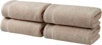 OTTO home Handtücher Fenya, flauschig und weich, Premium Handtücher 550gr/m², Webfrottier (4-St), mit Bordüre, Set, 100% Baumwolle, Hotel-Qualität, 5 Jahre Garantie