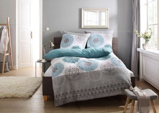 OTTO home Bettwäsche Tesso in Gr. 135x200, 155x220 oder 200x200 cm, Polycotton recycelt, 2 teilig, Bettwäsche mit Ornamenten und in verschiedenen Qualitäten