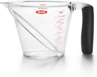 OXO Good Grips abgewinkelter Messbecher klein, 250 ml – spülmaschinenfest