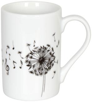 Könitz Minipresso-Tasse Music Dandelion, Espressotasse, Espressobecher, Porzellan, 90 ml, 11 1 353 1775