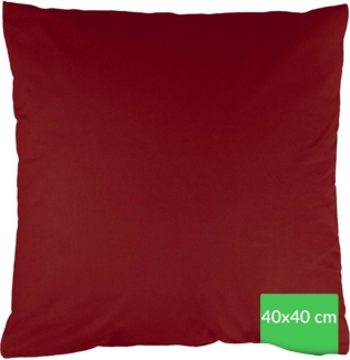 Kisska Kissenbezug LUNA Kissenüberzug Sofakissenbezug Kopfkissenbezug, (1 Stück), Atmungsaktiv, aus Baumwolle 50x30 Bordeaux