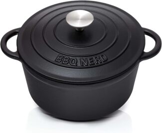 BBQ-Nerd Bräter mit Deckel Guss-emailliert 2,5L