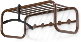 Spinder Retro Stahl-Garderobe, Chocolate Brown, 70er Jahre Stil