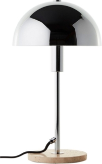 LeGer Home by Lena Gercke Tischleuchte Linnea Pilz Lampe - Travertin Steinfuß, ohne Leuchtmittel, Pilzleuchte, Tischlampe, Höhe 35,5 cm, Naturstein, Pilzlampe
