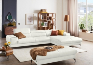 W.SCHILLIG Ecksofa piedroo, Designsofa mit tollem Sitzkomfort, bequem und elegant, L-Form, Kopfteilverstellung, wahlweise mit Sitztiefenverstellung, Breite 343cm