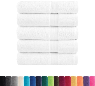 vidaXL Premium-Duschtücher SOLUND 25 Stk. Weiß 70x140 cm 600 g/m² 137131