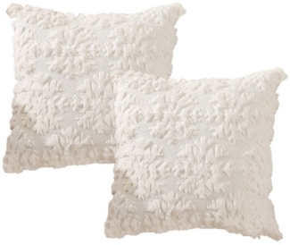 OKWISH Kissenbezüge 2er Set Kissenbezug Kissenhülle Kopfkissenbezug Kissen Bezug Weich, Mit 3D Weihnachten Baum Sofakissen Couchkissen Bezug Sofa Schlafzimmer