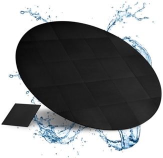 bonsport Pool-Bodenschutzfliese Whirlpool Matten Set 240 cm rund, schwarz
