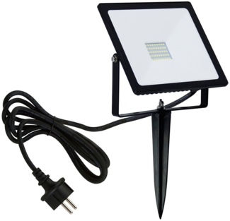 TRANGO LED Gartenstrahler, 3082 IP65 30 Watt LED Gartenstrahler Teichstrahler, Außenstrahler, Fluter, Flutlicht 2700K warmweiß Außenwandstrahler, Wegbeleuchtung, Strahler, Außenleuchte, Wandlampe