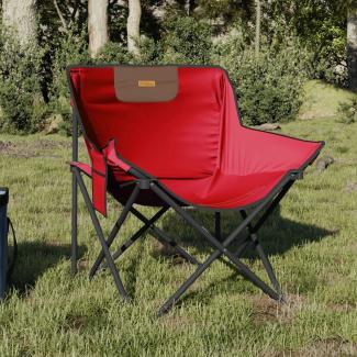 vidaXL Campingstühle 2 Stk. mit Tasche Klappbar Rot 366549