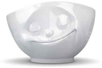 Schmunzel Schale glücklich in weiß 500ml