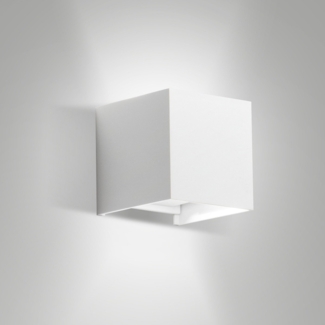 Fabas Luce 6541-21-254 LED Wandleuchte Cuba 10x10cm weiß 3000K IP54
