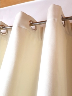 novumfix Vorhang Filzvorhang/Softfilz XXL Kälteschutz beige bis 350 cm lang ÖSEN, verdunkelnd, Schallschutzvorhang