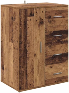 vidaXL Sideboard mit Schubladen Altholz 59 x 39 x 80 cm Holzwerkstoff 883064