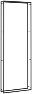 vidaXL Brennholzregal Mattschwarz 110x28x312 cm Stahl 350312