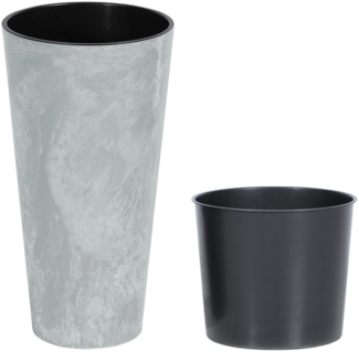 Prosperplast Pflanzkübel Tubus Slim Beton, ØxH: 30x57,2 cm