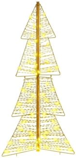 vidaXL Weihnachtsbaum mit 100 LEDs Warmes Weiß 120 cm Haustier 42019217