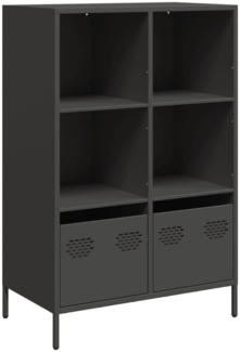 vidaXL Highboard Schwarz 68x39x103,5 cm Stahl 851382