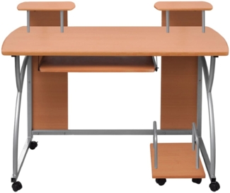 Computertisch, Holzwerkstoff, Braun, 110 x 52 x 88,5 cm