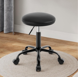 EUGAD Barhocker, Schminkstuhl höhenverstellbar drehbar, runder Hocker 360° drehbar