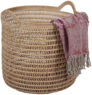 Rattan Korb Eda Natur mit Henkel L